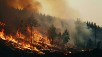 fundo de incêndio florestal foto