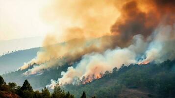 fundo de incêndio florestal foto