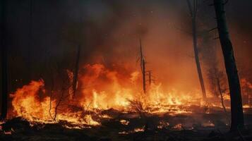 fundo de incêndio florestal foto