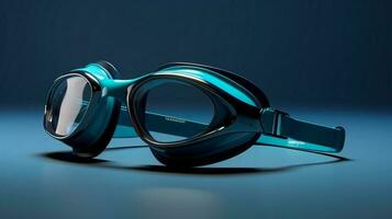 uma par do óculos com laranja e azul correias ai generativo foto