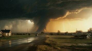 tornado. generativo ai foto