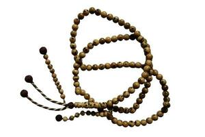 tasbih oud sólido madeira para orar para Alá para muçulmano religião foto