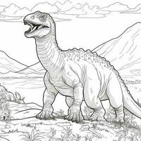 dinossauro coloração Páginas foto