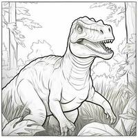 dinossauro coloração Páginas foto