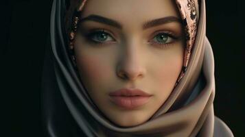 hijab estilos beleza modelo fundo foto