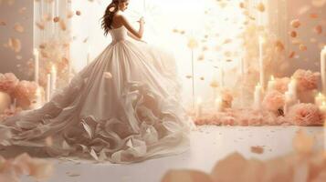Casamento modelo beleza papel de parede foto