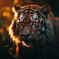 tigre vermelho olho ilustração foto