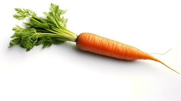 foto do cenouras isolado em branco fundo