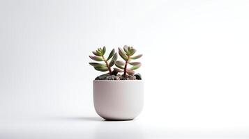 foto do litop dentro minimalista Panela Como planta de casa para casa decoração isolado em branco fundo. generativo ai