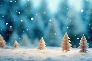 fundo azul de natal com flocos de neve foto