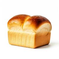 delicioso brioche isolado em branco fundo foto