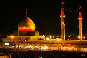 karbala Iraque mesquita, ashura dia, moharram foto