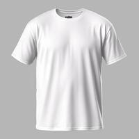 camiseta branca isolada no fundo branco foto