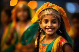 a excitação e vibrante cores do uma cultural festival com uma sincero documentário tomada. generativo ai foto