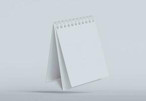 escrivaninha calendário branco cor e realista texturas foto
