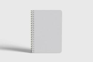realista cobrir livro branco cor rendido com 3d Programas para meios de comunicação apresentação foto