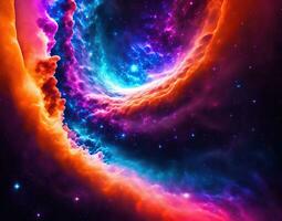 abstrato fundo este imita a textura do uma nebulosa dentro espaço. ai gerado foto