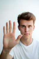 bonito ásia homem emocional dinâmico pose ai generativo foto