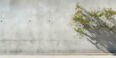 ai gerado. ai generativo. concreto pedra Rocha parede com árvore. simples mínimo brincar parede jardim ao ar livre com plantar. gráfico arte foto