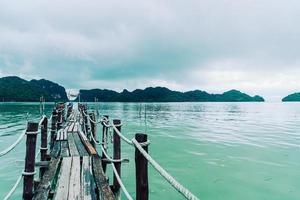 Baía de Talet em Khanom, Nakhon Sri Thammarat, Tailândia foto