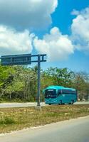 playa del carmen quintana roo México 2023 ocupado estrada rua carros tráfego geléia playa del carmen México. foto