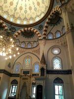 Tóquio, Japão em abril 14, 2019. lindo interior do Tóquio camii mesquita. a mesquita é a maior mesquita dentro Japão. foto