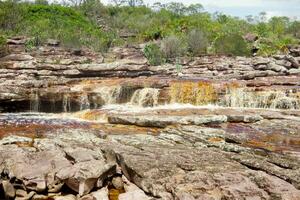 a tiburtino cascata perto muco dentro chapada diamantina, baiana, Brasil foto