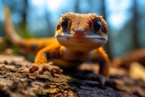 tritão dentro natureza, nacional geografia, Largo vida animais. ai gerado. foto