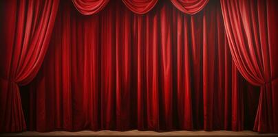 vermelho teatro cortinas foto