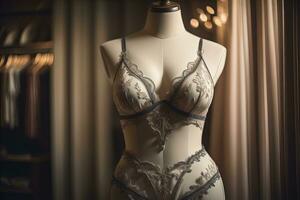 sensual lingerie em uma manequim. ai generativo foto