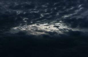 crepúsculo céu com nuvem fundo foto