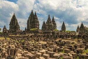 Prambanan, uma hindu têmpora composto dentro Yogyakarta, sulista Java, Indonésia, foto