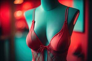 sensual lingerie em uma manequim. ai generativo foto