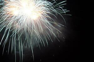 fogos de artifício dentro forte dei marmi foto