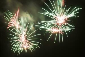 fogos de artifício dentro forte dei marmi foto