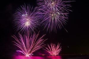 fogos de artifício dentro forte dei marmi foto