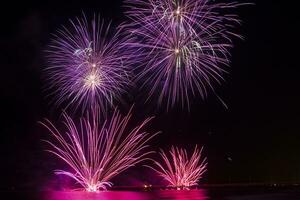 fogos de artifício dentro forte dei marmi foto