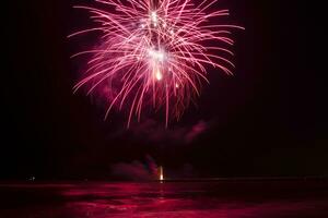 fogos de artifício dentro forte dei marmi foto