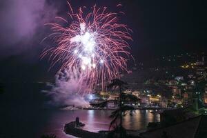 fogos de artifício recco itália foto