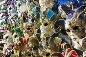 máscaras Veneza carnaval foto