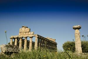 a antigo ruínas do Paestum foto