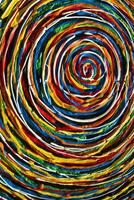 espiral do uma mil cores foto