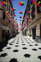 cataventos para cor cedo verão dentro pietrasanta lucca Toscana foto