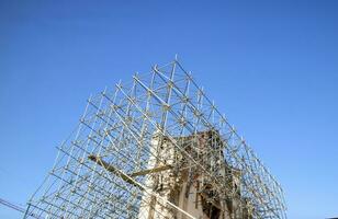 reconstrução do a cidade do norcia Itália foto