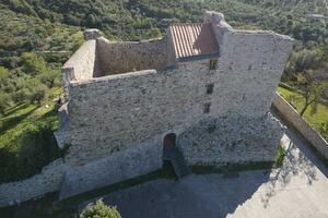a pequeno fortaleza do suvereto Toscana Itália foto