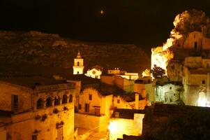 antigo Vila do a sassi do matera Itália foto