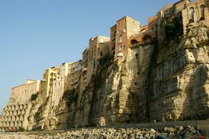 detalhes do a cidade do tropea dentro puglia Itália foto