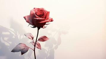 linda aguarela representação do uma rosa foto