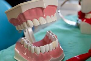 dentaduras dentro dental clinicas Dentistas usar isto para comunicar com pacientes. foto