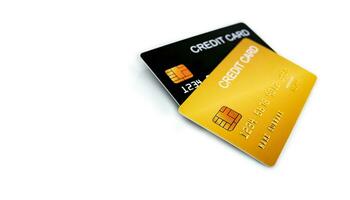 conceito do finança, bancário e crédito cartões, para usar dentro financeiro assuntos. foto